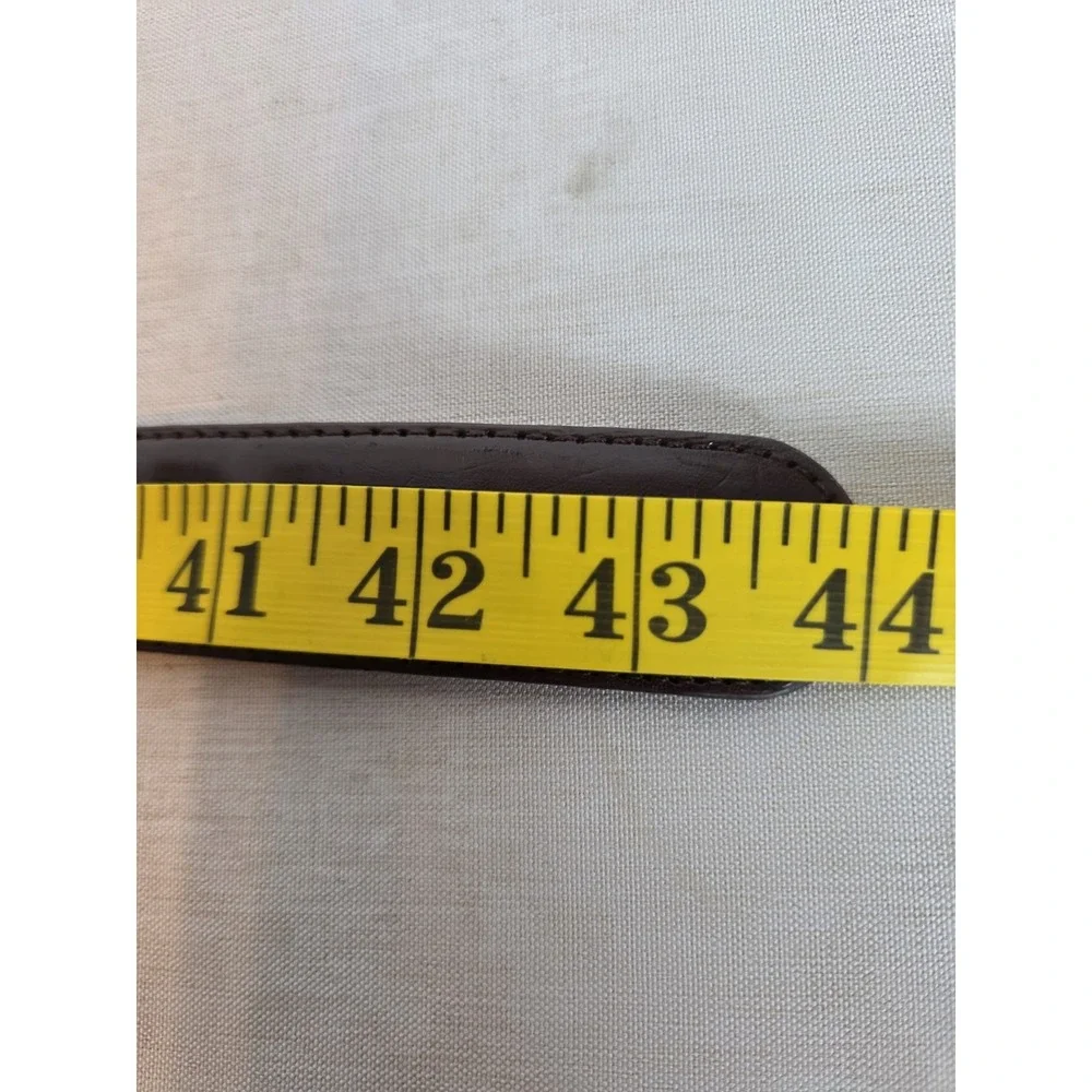Two Diao Belt Crocodile Swords Silver And Brown Leather‎ Click Belt 44